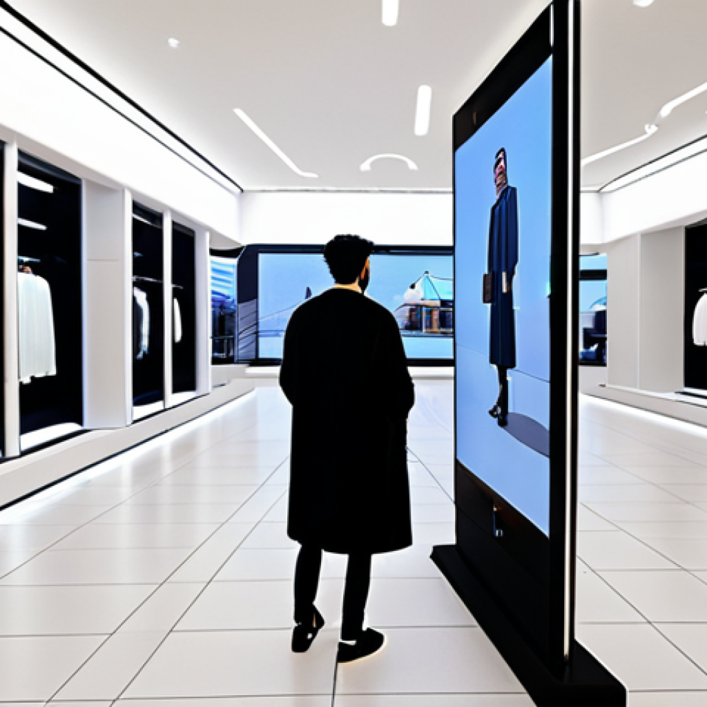 **

"A bustling virtual storefront in Decentraland, fully clothed avatars browsing digital displays showcasing luxury virtual fashion. The scene evokes the feel of a modern Riyadh shopping district, but entirely digital. Safe for work, appropriate content, professional, perfect anatomy, natural proportions, modest attire, high quality."

**