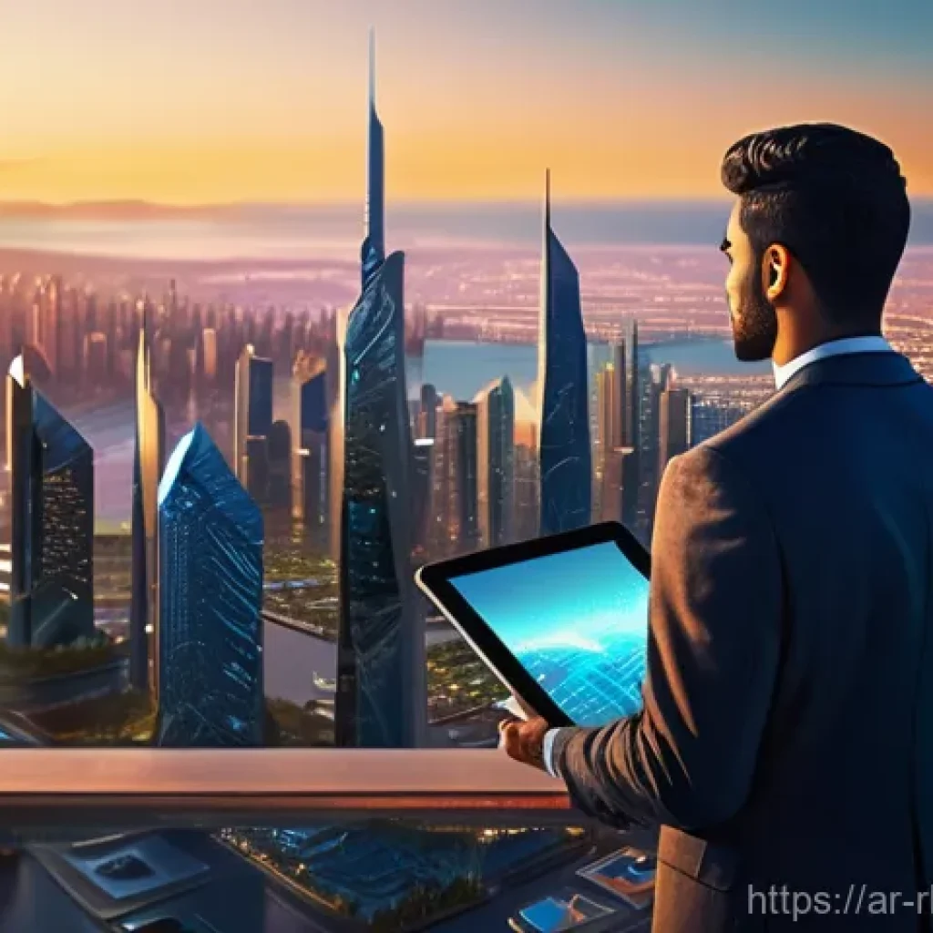 가상 부동산 투자와 심리적 요인 - **Prompt 1: The Visionary Builder in a Virtual Metropolis**
    A wide shot of a young, ambitious Ar...