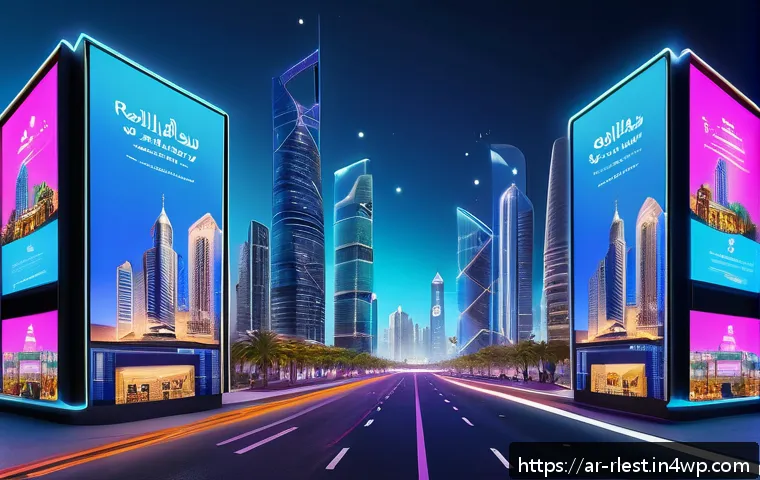 가상 부동산 투자와 디지털 자산의 미래 - A futuristic virtual real estate marketplace scene set in a bustling Arabic-themed digital city with...